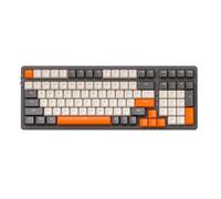 Muuoeou Teclado Mecánico de 100 Teclas Teclado Inalámbrico Bluetooth 2.4G Estructura de Junta Teclado Mecánico Inalámbrico