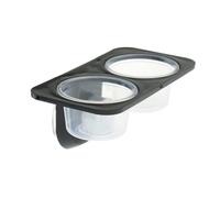 Muuoeou y Anfibios Gecko Ventosa Tazones de Alimentación Recipiente de Comida con Tazón para Alimentación de Agua y Comida de -A