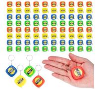 Muuookka 80 Llaveros con Cinta Métrica Pequeña, con Rango de Medición de 90 cm, Minicinta Métrica Retráctil.