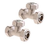 Muuookka Accesorio de Tubería de Aire en T (3/4"), 2 Piezas de Tubo de 3/4" X 3/4" X 3/4", Presión de 200 PSI, Accesorios de Línea de Aire