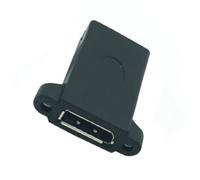 Muuookka Adaptador de Cable de Extensión Hembra A Hembra para Montaje en Panel de DisplayPort Adaptador Hembra A Hembra DP