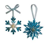 Muuookka Adorno para Árbol de Navidad, Acrílico 2D, Adorno de Festivo, Elegante Colgante de de Nieve para el Alféizar de la Ventana del Dormitorio B