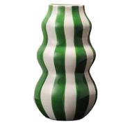 Muuookka Adornos de Cerámica con Forma de Círculo Pintado para Sala de Estar, Dormitorio, Entrada, Escritorio, Arreglo Floral, Arte, Verde