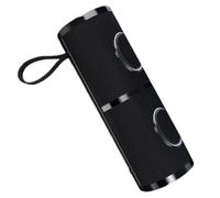 Muuookka Altavoz Bluetooth Inalámbrico Portátil para Exteriores, Resistente Al Agua, con Subwoofer de Doble Bocina y de Sonido Envolvente, Luz RGB en Color Negro.