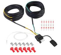 Muuookka Arnés de Cableado para Remolque de 30 Pies, y 5 Cables, Kit de Luces de Remolque Tipo Horquilla con Conector para Luces Traseras, de Freno y Direccionales.