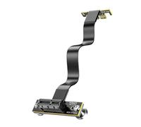 Muuookka Cable Elevador de Fijación Magnética PCIe 4.0 X1 de 16 Gbps con Doble Ángulo de 90° para Tarjeta WiFi PCIe M.2. Adaptador USB para Ranura de Expansión PCIe. Soporte de Montaje de 15 Cm.