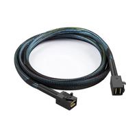 Muuookka Cable Mini SAS SFF-8643 de 0,5 M, SFF-8643 A 8643, para HDD/SSD/, Transferencia de Datos de Alta Velocidad, Placa Base de Almacenamiento de Servidor.