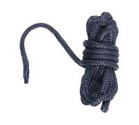 Muuookka Cabos de Amarre para Barcos de 3/8" X 15' - Nylon Doble, Preempalmados con Ojal de 12" - Negros para Barcos y Pontones