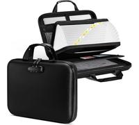 Muuookka Caja Organizadora de Documentos Ignífuga con Cerradura y Carpeta de Archivos, Estuche Rígido Ignífugo, Bolsa de Seguridad para Documentos, Archivos y Objetos de Valor.