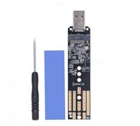 Muuookka Carcasa SSD de Doble Protocolo M.2 para NVME NGFF A USB3.1. Adaptador de Carcasa SSD M2 para SSD 2230/2242/2260/2280.