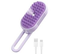 Muuookka Cepillo de Vapor para Gatos y Perros Que Pierden Pelo, Antiestático, Masajeador para Eliminar el Pelo y Acicalarlo.