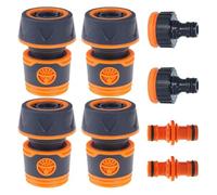 Muuookka Conector de Manguera de 8 Piezas de 3/4 de Pulgada, Juego Premium, Acoplamiento y Conexión de Manguera de Jardín. Acoplamiento de Manguera de Alta Calidad para Jardín.