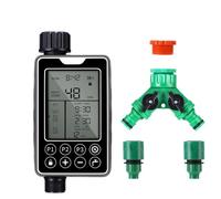 Muuookka Controlador de Riego Automático con Pantalla LCD, Temporizador Electrónico de Riego para Jardín, Válvula Inteligente de Control de Agua.