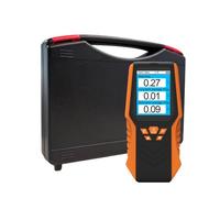 Muuookka Detector de Radón Portátil con Precisión en Tiempo Real, Plazo, Promedio A Corto Plazo, Pantalla LCD, Kit de Prueba de Radón para el Hogar y la Escuela.