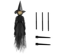 Muuookka E56E Decoraciones de Halloween para Exteriores, Brujas Tomadas de la Mano, Ambientadas, 1 Pieza