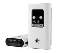 Muuookka Enrutador LTE 4G, Módem Portátil Inalámbrico Wi-Fi, Minipunto de Acceso para Exteriores, MiFi de Bolsillo, Ranura para Tarjeta SIM de 150 Mbps, Batería Externa de 6000 MAh.