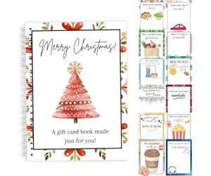 Muuookka Feliz Navidad, Libro de Tarjetas de Regalo, Kit de Supervivencia para la Universidad, Libro Encuadernado en Espiral, Personalizado para Familiares y Amigos