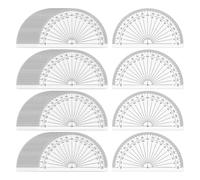Muuookka Juego de 100 Transportadores de Plástico para Medición de Ángulos, 4 Pulgadas, Transparentes, 180 Grados.