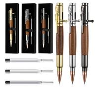 Muuookka Juego de 3 Bolígrafos Bolt para Coleccionistas. Incluye Caja de Regalo y Recambios de Regalo para Fiesta de Navidad y Acción de Gracias.