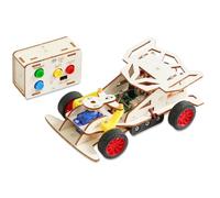 Muuookka Kit de Coche de Control Remoto de Madera DIY: Mini Coche de Carreras con Tracción en Las Cuatro Ruedas, Kits de Experimentos Científicos para Adolescentes y Niños. Regalos.