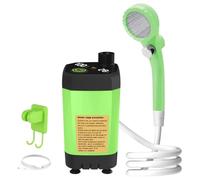 Muuookka Kit de Ducha para Exteriores: Bomba de Ducha Portátil para Camping, Pantalla Digital Inteligente, 6000 MAh, Ducha Ajustable.