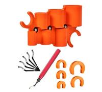 Muuookka Kit de Herramientas de Plomería de 12 Piezas para Tuberías PEX, Cobre, PVC y CPVC: Desbarbador y Juego de Herramientas de Extracción.