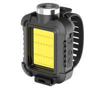 Muuookka Linterna LED Recargable de Muñeca para Actividades Al Aire Libre. 3 Modos y SOS. Resistente Al Agua IPX5. Ideal para Acampar y Andar en Bicicleta. Color Negro.