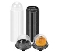 Muuookka Mini Recipiente Individual para Cupcakes, Soporte de Escritorio para Galletas Cubiertas de Chocolate (Paquete de 100)