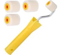 Muuookka Mini Rodillos de Pintura para Retoques, Molduras de Bordes o Esquinas, Rodillo Pequeño, Pincel, Herramienta para Pintar Esquinas Pequeñas, Pinceles