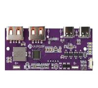 Muuookka Módulo Cargador de Batería de Litio y Plomo-Ácido con LED, Doble USB, Micro-Tipo/Tipo C, Compatible con QC2.0/QC3.0/QC4.0 B