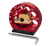 Muuookka Plantilla Ajustable para Hacer Espigas de 8 Agujeros, de 8 mm A 20 Mm, para Carpintería, Taladro Eléctrico, Fresado de Espigas, Herramienta Auxiliar para Varillas Redondas.