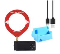 Muuookka Radio Portátil SI4732 con Soporte Amplificador, 10 KHz-180 MHz, HF SW MW, VHF, FM/Am/LSB/USB, Miniradio de Bolsillo.