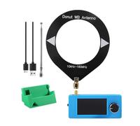 Muuookka Radio Portátil SI4732 de 10 KHz A 180 MHz, HF SW MW VHF, FM/Am/LSB/USB, de Bolsillo, Pantalla de 1,9 Pulgadas y Soporte para Amplificador.