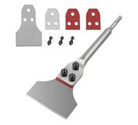 Muuookka Raspador de Piso de 3 X 12 Pulgadas, Removedor de Azulejos y Adhesivo con Hojas de Repuesto para Martillo Perforador SDS Plus.