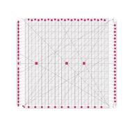 Muuookka Regla de Acolchado de 31,7 X 31,7 Cm. Ranuras para Acolchar y Coser. Tiras de Acolchado para Corte Preciso de Tela.