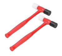 Muuookka Small Rubber Mallet Hammer 2PCS Reusable Plastic Hammers Jewelry Making Tools Model Clock Watch Versatile For Various Applications