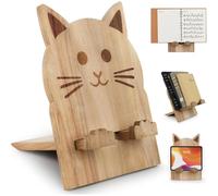 Muuookka Soporte de Madera para Libros de Cocina, Soporte para Libros, Soporte para Encimera de Cocina, Soporte para Recetas con Forma de, Atril para Partituras.