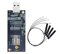 Muuookka Tarjeta Adaptadora NGFF Key-B A USB 3.0 con Ranura para SIM. Módulo WWAN A USB con Antena. Compatible con Tarjetas de Red 3G/4G/5G.