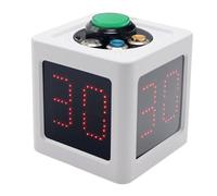 Muuookka Temporizador de Cubo de 1,4 Pulgadas, Cronómetro Digital de 4 Lados con Cuenta Regresiva para Ajedrez y Competición de Cartas, Color