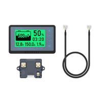 Muuookka Voltímetro Digital TF03KH de 50 A, Indicador de Capacidad de Batería, Comprobador de Voltaje y Corriente, Medidores de Potencia, Detector de Batería de Coche.