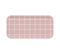 Muurla Bandeja Checks & Stripes 13x27 cm Rosa-blanco