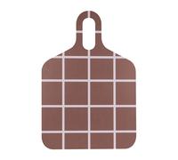 Muurla Bandeja Checks & Stripes 30x44 cm Brown-beige