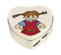 Muurla Lata de metal en forma de corazón Pippi 4x10 cm Be More Pippi