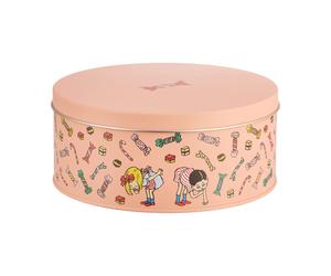 Muurla Tarro de almacenamiento Pippi con tapa Ø15 cm Caramelo