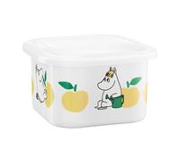 Muurla Tarro esmaltado Moomin con tapa 1 L Manzanas Alegres-amarillo