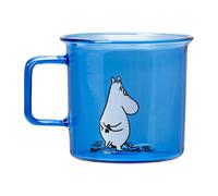 Muurla Taza de vidrio Moomin 35 cl azul