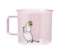 Muurla Taza de vidrio Snorkmaiden 35 cl Rosa