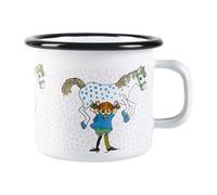 Muurla Taza esmaltada Pippi and the horse 2.5 dl White