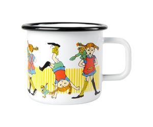 Muurla Taza esmaltada Pippi longstocking 3.7 dl White