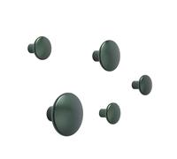 Muuto 5 Colgadores The Dots. metal Dark green